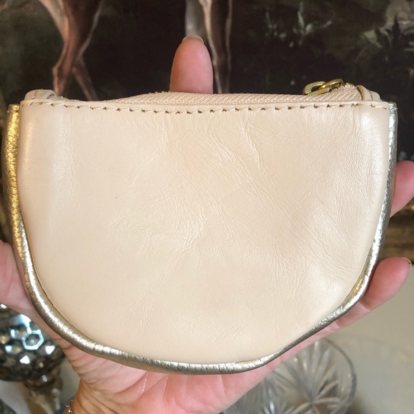 Cream & Gold Sseko Smooth Leather Change Wallet - Picture 2 of 9